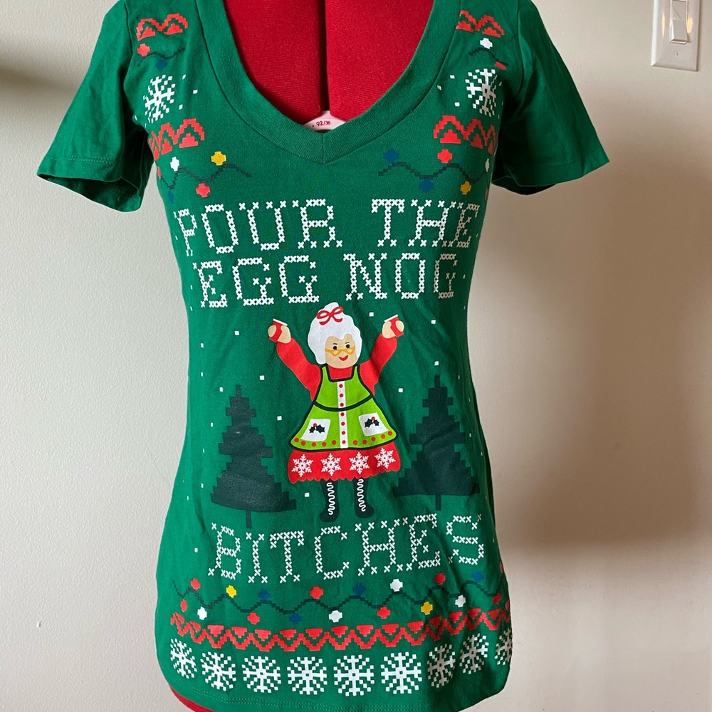 Funny Christmas Sweater Style Novelty T-Shirt Xmas
